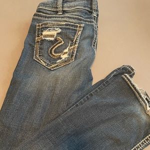 Silver bootcut jeans